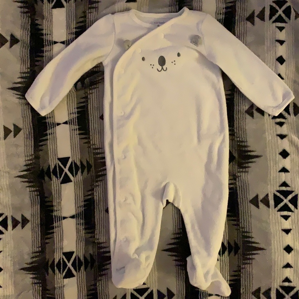 Carter’s terry cloth bear unisex onesie